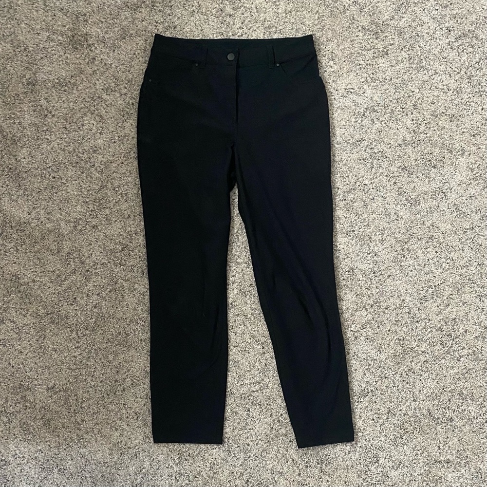 Lululemon City Sleek Pants 7/8 Length Sz 8 Black